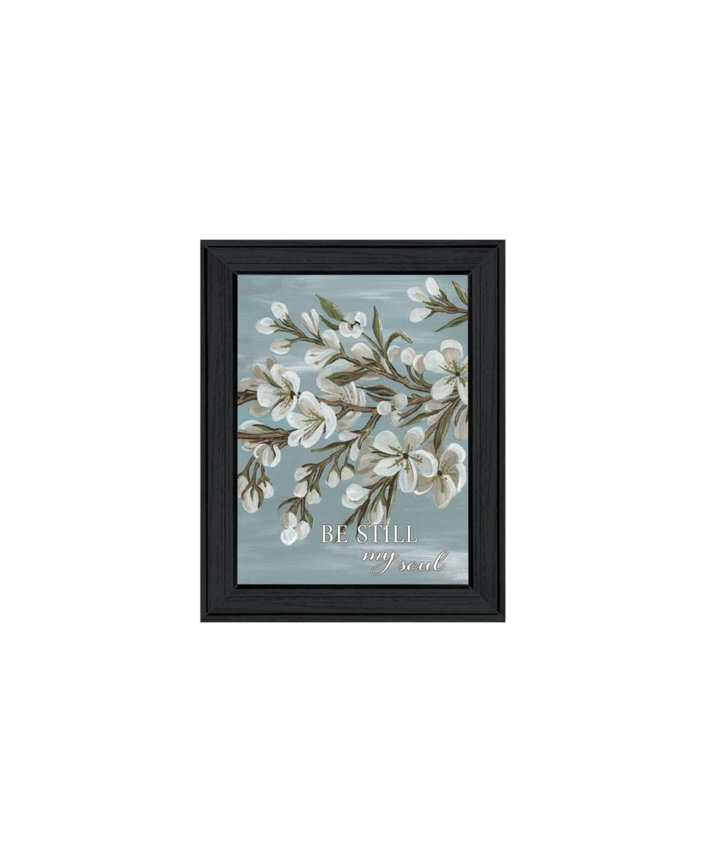 HomeRoots Set of Three Uplifting "Pray More and Worry Less" Black Framed Wall Art for Modern Home Decor 568466