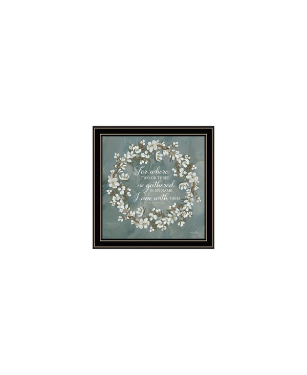 HomeRoots Set of Three Inspirational "Pray More and Worry Less" Black Framed Wall Art for Modern Décor 568467