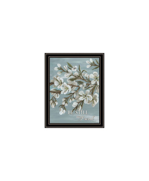 HomeRoots Set of Three Inspirational "Pray More and Worry Less" Black Framed Wall Art for Modern Décor 568467