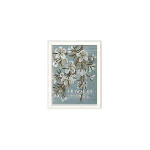 HomeRoots Set of Three Uplifting "Pray More and Worry Less" Framed Wall Art for a Serene Home Decor Touch 568468