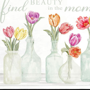 HomeRoots Set of Two Uplifting "Live in The Beauty of The Moment" Black Framed Wall Art for Home Decor 568469