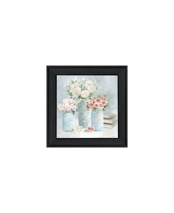 HomeRoots Set of Two "Peaceful Pastel Peonies" Framed Art Prints – Elegant Floral Decor for Any Space 568474