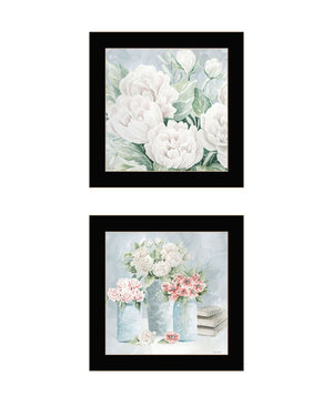 HomeRoots Set Of Two "Peaceful Pastel Peonies" Framed Wall Art – Stylish Prints for Modern Home Decor Bliss 568475