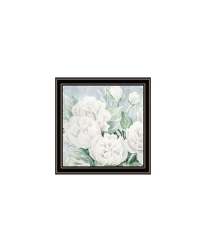 HomeRoots Set of Two "Peaceful Pastel Peonies" Wall Art Prints – Elegant Black Framed Floral Decor for Any Room 568476