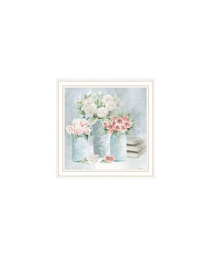 HomeRoots Set of Two "Peaceful Pastel Peonies" Framed Wall Art – Serene Floral Decor for Elegant Interiors 568477