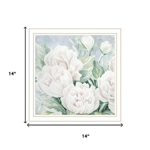 HomeRoots Set of Two "Peaceful Pastel Peonies" Framed Wall Art – Serene Floral Decor for Elegant Interiors 568477