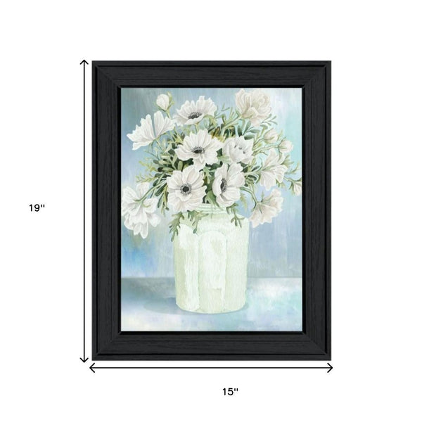 HomeRoots Set of Two Charming "Country Crock of Florals and Berries" Framed Wall Art for Farmhouse Decor 568478