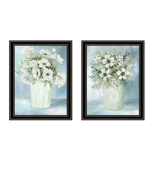HomeRoots Set of Two Framed "Country Crock of Florals and Berries" Art – Timeless Farmhouse Decor for Any Space 568479