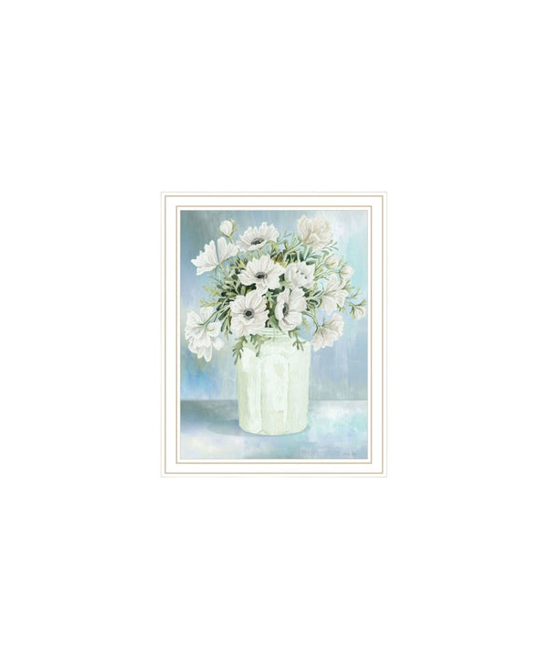 HomeRoots Set of Two Charming Floral and Berry Wall Art Prints in White Frames for Farmhouse Decor 568480