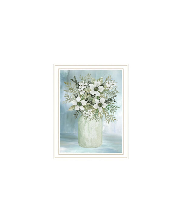 HomeRoots Set of Two Charming Floral and Berry Wall Art Prints in White Frames for Farmhouse Decor 568480