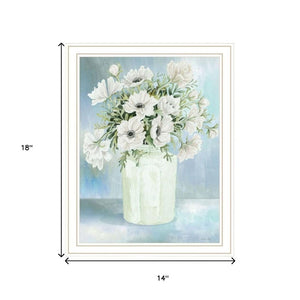 HomeRoots Set of Two Charming Floral and Berry Wall Art Prints in White Frames for Farmhouse Decor 568480