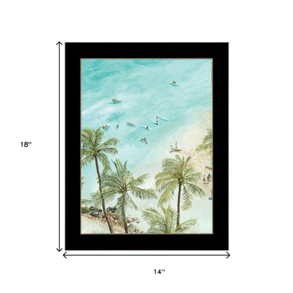HomeRoots Set Of Two Coastal "Wild and Free" Black Framed Wall Art for a Chic, Breezy Home Décor Style 568482