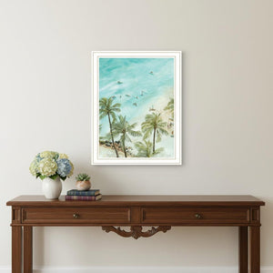 HomeRoots Set of Two "Wild and Free" Coastal Wall Art Prints in White Frames – Perfect for Modern Decor! 568484