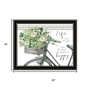 HomeRoots Set of Two Modern Black Framed Wall Art Prints - Vibrant Acrylic Decor for Stylish Home Spaces 568490