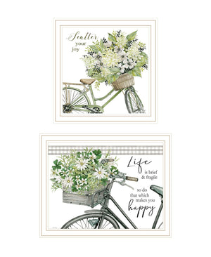 HomeRoots Set of Two Vibrant Framed Wall Art Prints - Modern Acrylic Paintings for Stylish Home Decor 568491