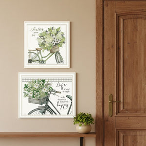 HomeRoots Set of Two Vibrant Framed Wall Art Prints - Modern Acrylic Paintings for Stylish Home Decor 568491