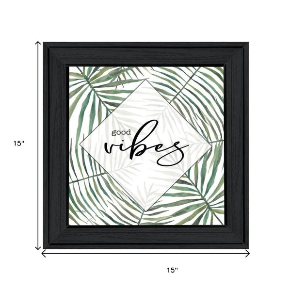 HomeRoots Set of Two Beach More and Worry Less Framed Wall Art – Coastal Decor for Relaxed Living Spaces 568492