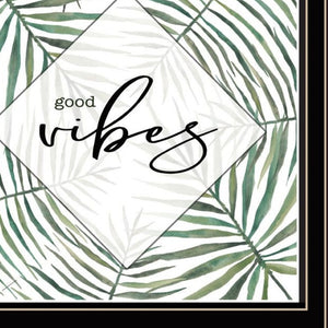 HomeRoots Set of Two Coastal "Beach More And Worry Less" Black Framed Wall Art for Relaxed Home Décor 568493