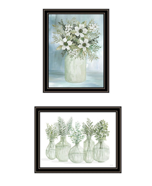 HomeRoots Set of Two Sage Green Framed Art Prints - Modern Wall Decor for Stylish Home Interiors 568496