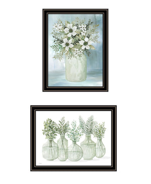 HomeRoots Set of Two Sage Green Framed Art Prints - Modern Wall Decor for Stylish Home Interiors 568496