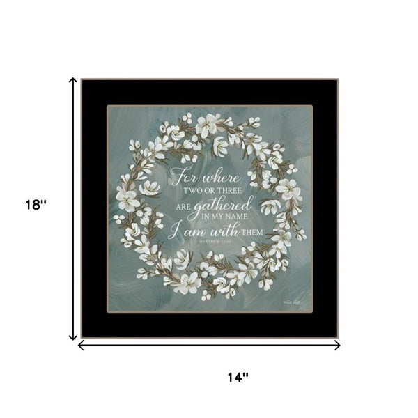 HomeRoots Set of Two "Pray More and Worry Less" Framed Wall Art - Uplifting Decor for Any Room 568499