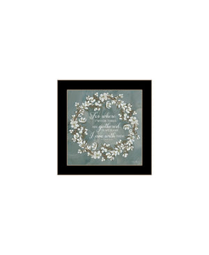 HomeRoots Set of Two "Pray More and Worry Less" Framed Wall Art - Uplifting Decor for Any Room 568499