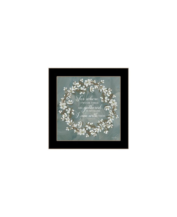 HomeRoots Set of Two "Pray More and Worry Less" Framed Wall Art - Uplifting Decor for Any Room 568499