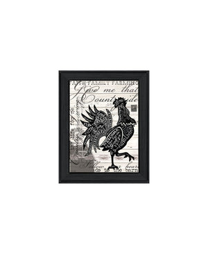 HomeRoots Set of Two Playful Framed Wall Art Prints - Bold Typography & Farm Animal Imagery for Modern Decor 568507