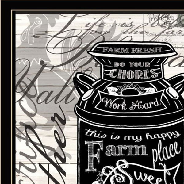 HomeRoots Set of Two Striking Rooster Prints in Black Frames – Playful Wall Art for Farmhouse Charm! 568508