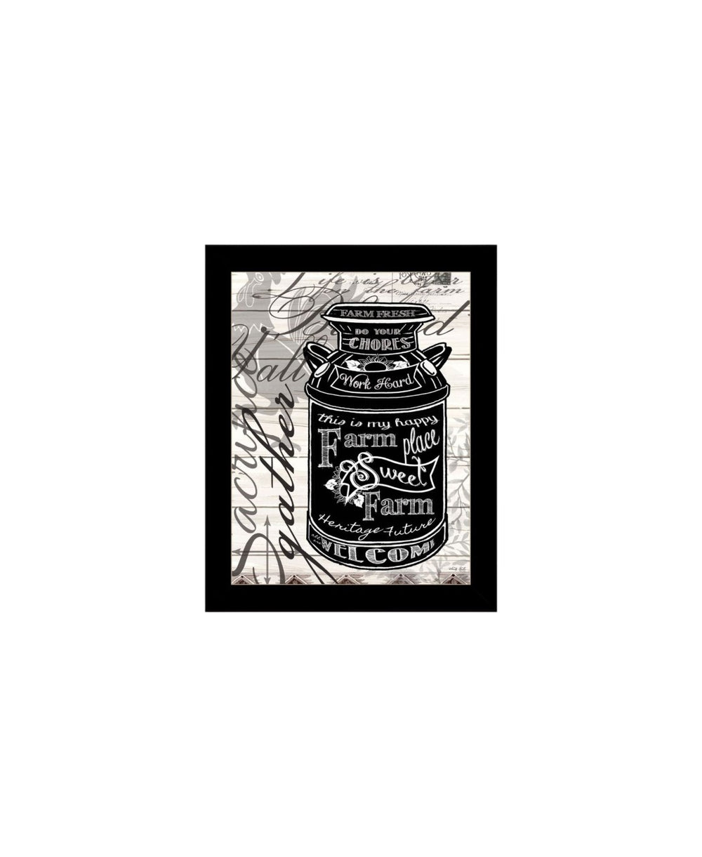 HomeRoots Set of Two Vibrant Rooster Wall Art Prints in Black Frames - Farmhouse Charm for Any Room Decor 568509