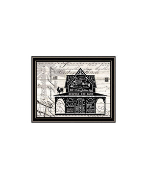 HomeRoots Set of Two Framed Wall Art - "Try Reading this House and Barn!" - Modern Farmhouse Decor Pieces 568512