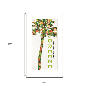 HomeRoots Set of Two Coastal Framed Wall Art - "Beach and Summer Breeze" Decor for Vibrant Living Spaces 568514