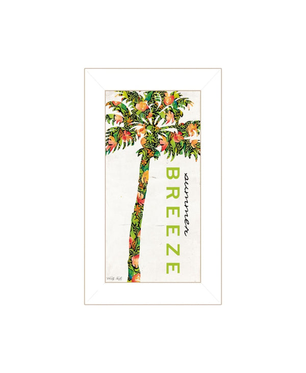 HomeRoots Set of Two Coastal Framed Wall Art - "Beach and Summer Breeze" Decor for Vibrant Living Spaces 568514