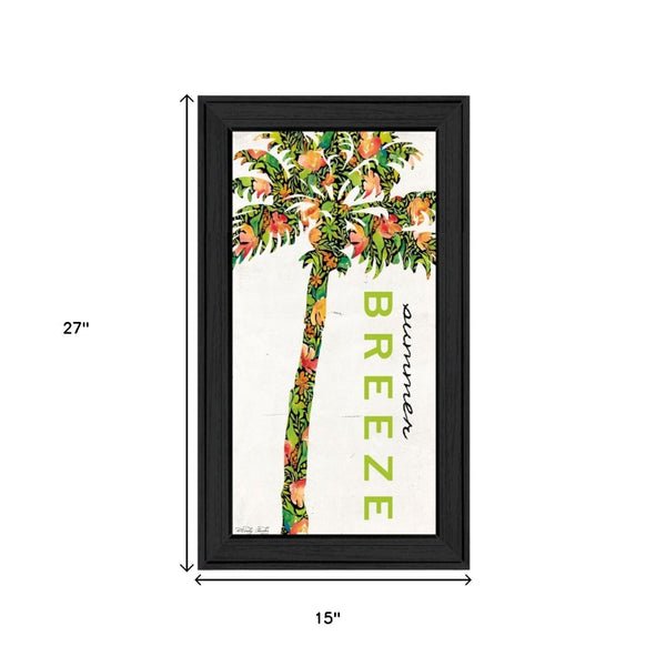 HomeRoots Set of Two Coastal "Beach and Summer Breeze" Framed Wall Art for a Stylish, Relaxed Home Décor Upgrade 568516