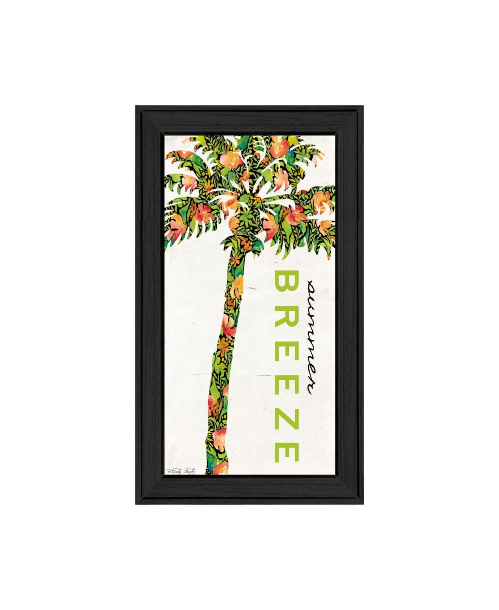 HomeRoots Set of Two Coastal "Beach and Summer Breeze" Framed Wall Art for a Stylish, Relaxed Home Décor Upgrade 568516