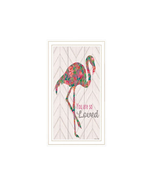 HomeRoots Set of Two Flamingo Wall Art Prints - Vibrant Framed Decor for Modern Home Styling & Focal Point 568519