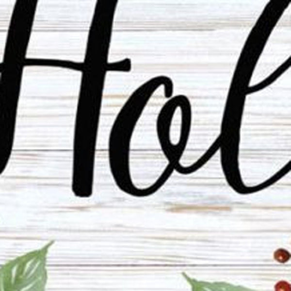 HomeRoots Set of Two Festive Merry and Bright Holiday Wall Art Prints in Sleek White Frames for Seasonal Charm 568522