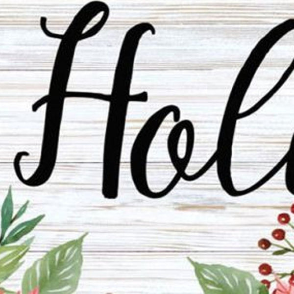 HomeRoots Set of Two Festive Merry and Bright Holiday Wall Art Prints in Sleek White Frames for Seasonal Charm 568522