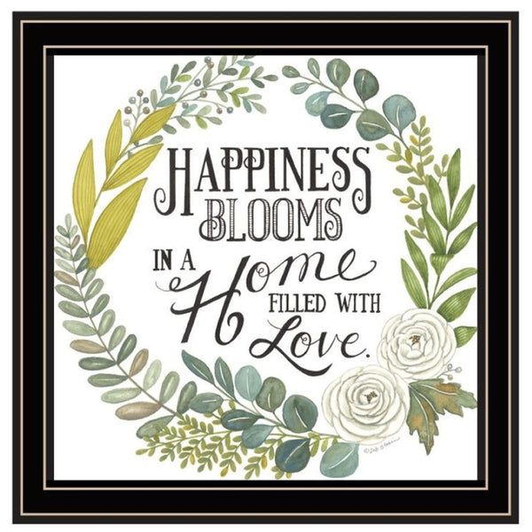 HomeRoots Set of Three Black Framed Wall Art Prints - "Together Is Our Favorite Place" for Cozy Spaces 568529