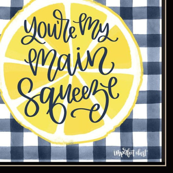 HomeRoots Set Of Two "You're My Main Squeeze" Framed Wall Art Prints for a Playful Kitchen Decor Style 568532