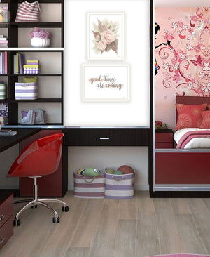 HomeRoots Set of Two Framed Wall Art Prints - "Good Things Are Coming" Uplifting Decor for Any Room 568541