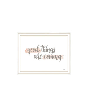 HomeRoots Set of Two Framed Wall Art Prints - "Good Things Are Coming" Uplifting Decor for Any Room 568541