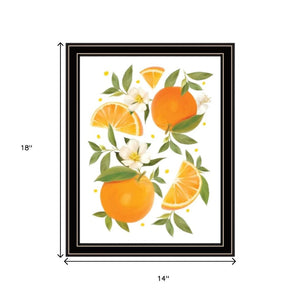 HomeRoots Set of Two "Sunshine on My Mind - Oranges" Black Framed Wall Art for Vibrant Home Decor Style 568544