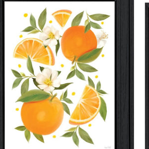 HomeRoots Set of Two Summer-Inspired Black Framed Wall Art Prints - Elevate Your Home Décor Effortlessly! 568546