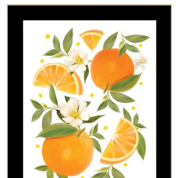 HomeRoots Set of Two Vibrant Summer-Inspired Framed Wall Art Prints in Sleek Black Frames for Any Room 568547