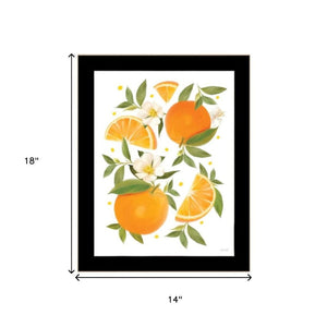 HomeRoots Set of Two Vibrant Summer-Inspired Framed Wall Art Prints in Sleek Black Frames for Any Room 568547