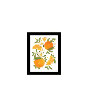 HomeRoots Set of Two Vibrant Summer-Inspired Framed Wall Art Prints in Sleek Black Frames for Any Room 568547