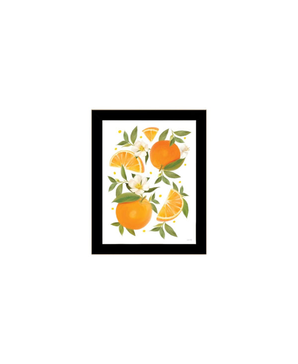 HomeRoots Set of Two Vibrant Summer-Inspired Framed Wall Art Prints in Sleek Black Frames for Any Room 568547