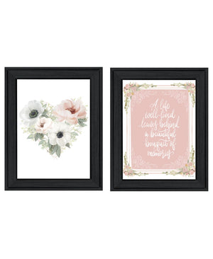 HomeRoots Set of Two Framed Wall Art - Uplifting Memories Décor for Any Room, Perfect for Modern & Classic Spaces 568550