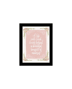 HomeRoots Set of Two Framed Wall Art Prints - Timeless Black Frames for Meaningful Moments & Warmth 568551